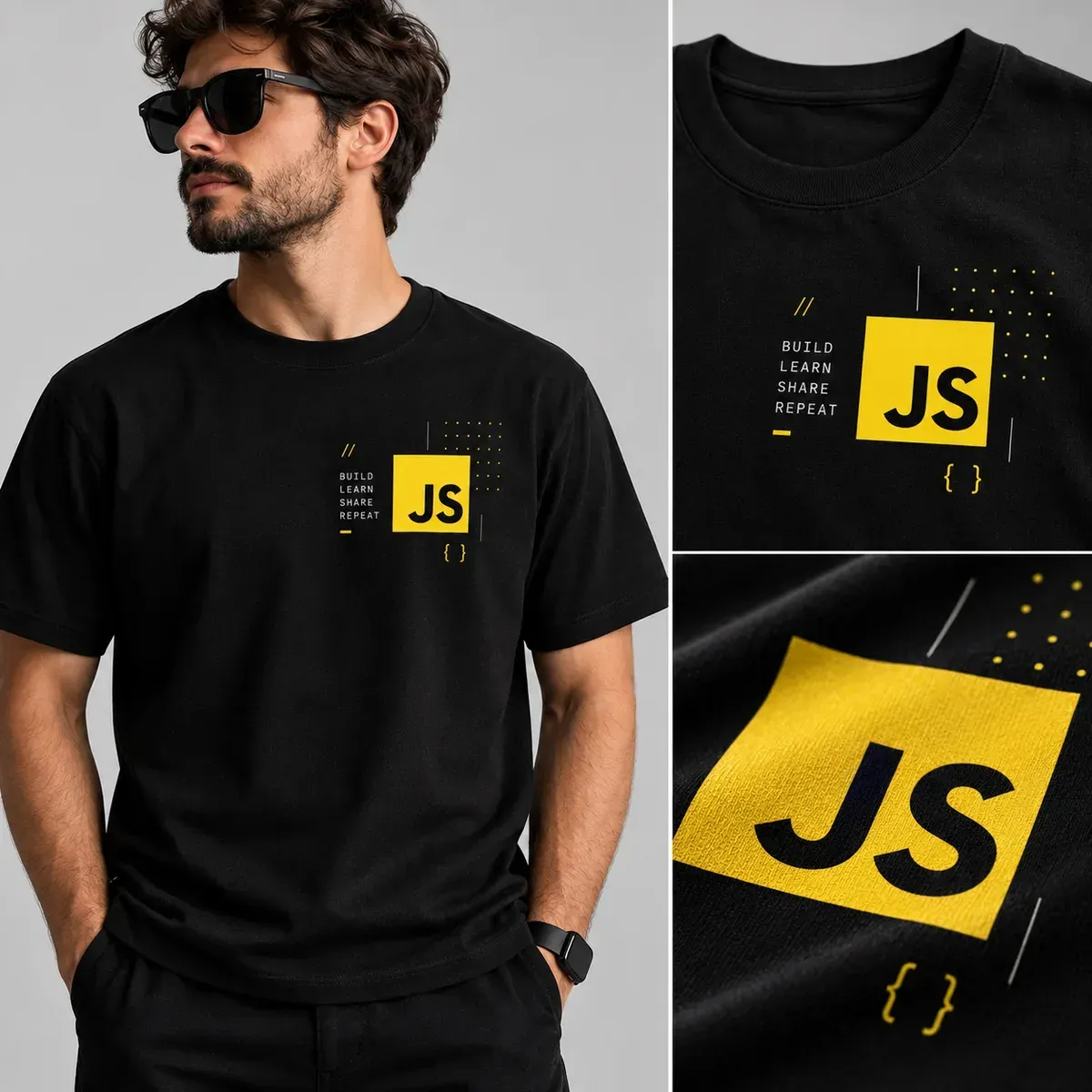 Camiseta JavaScript Minimal