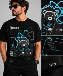 Camiseta React Mascote — imagem 1