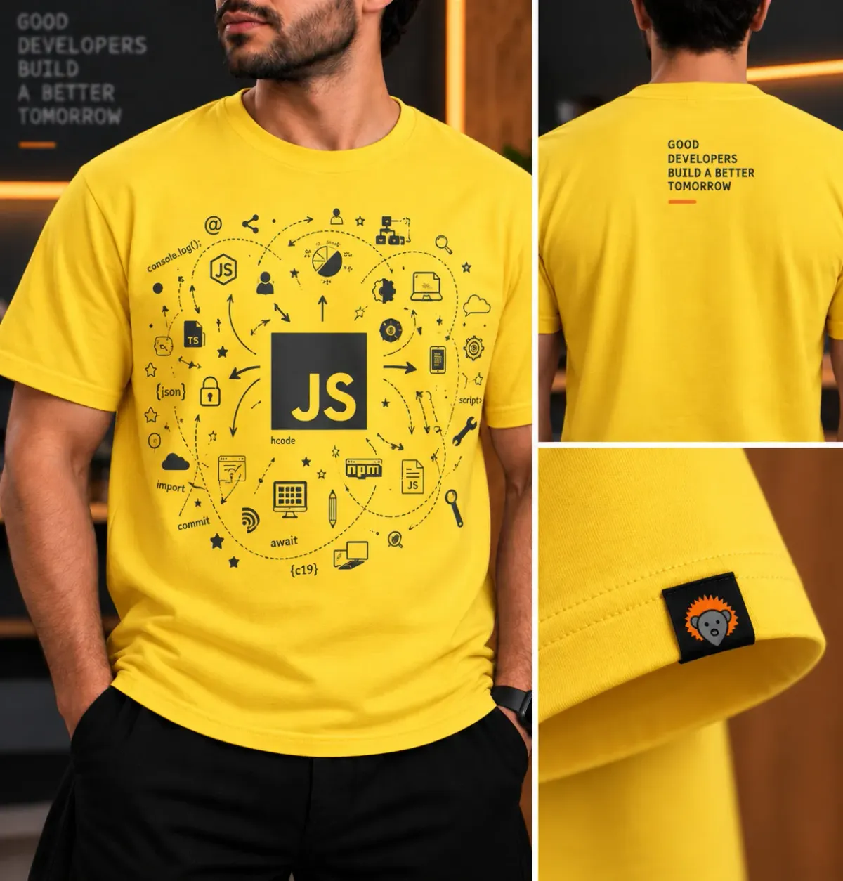 Camiseta JavaScript Clássica