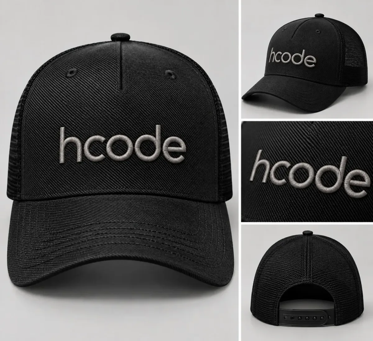 Boné Hcode Bordado