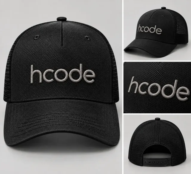 Boné Hcode Bordado